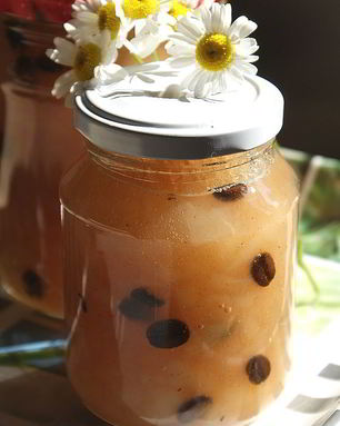 Варенье из груш с кофейными зернами