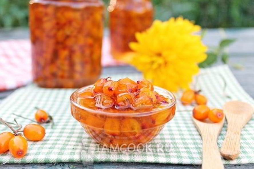 Рецепт варенья из облепихи пятиминутка