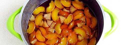 варенье из персиков и консервированных ананасов. Шаг 9