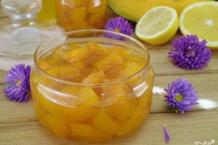 Рецепт варенья из тыквы с апельсином и лимоном