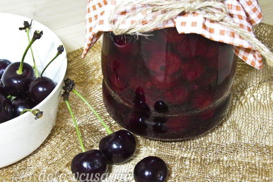 Рецепт вишни в собственном соку на зиму