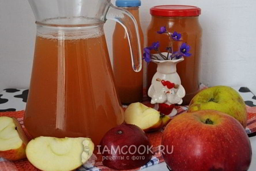 Рецепт яблочного сока без сахара на зиму
