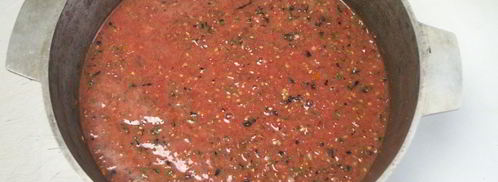 замороженная томатная паста. Шаг 2