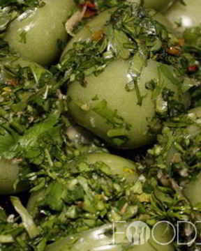 Зеленые помидоры по-армянски на зиму