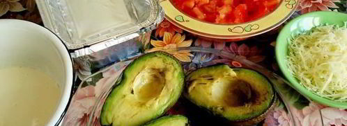 авокадо запеченные под яично-сливочным соусом. Шаг 6