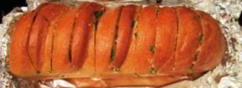 батон с чесноком и зеленью. Шаг 2