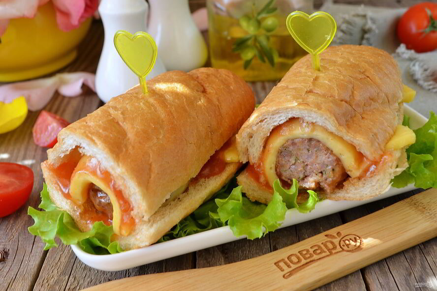 Рецепт бургера с фрикадельками