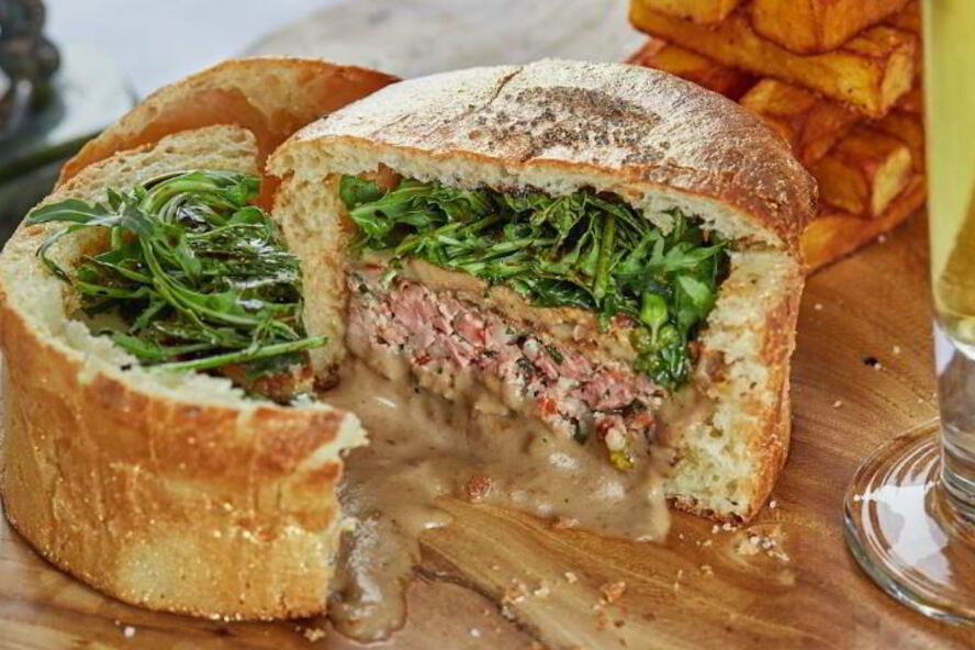 Рецепт бургера с фуа-гра и грибным соусом