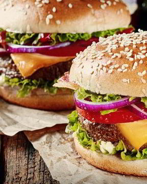 Бургеры с говяжьими котлетками