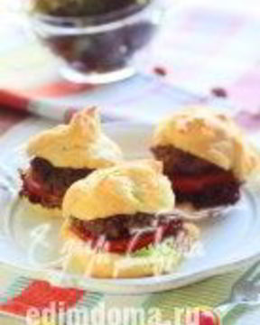 Гамбургер в профитролях