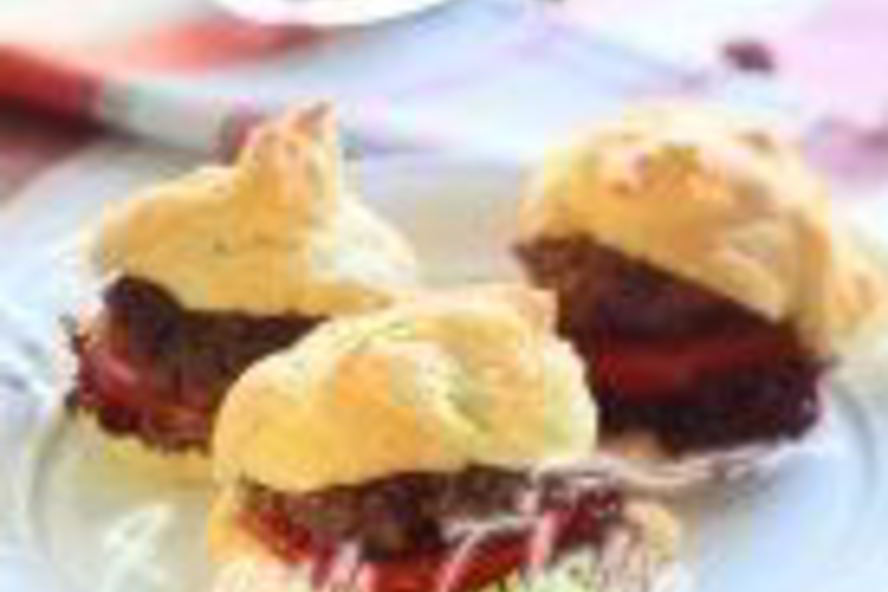 Рецепт гамбургера в профитролях