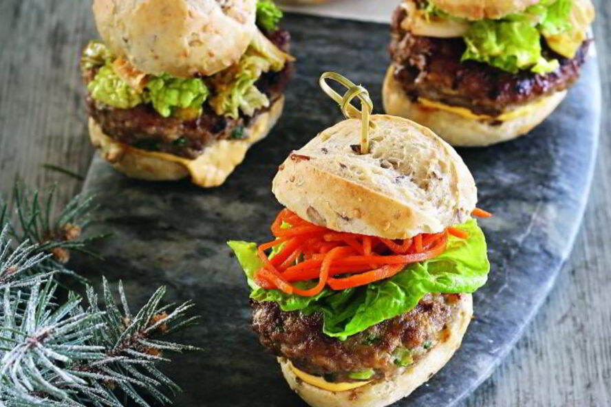 Рецепт мини-бургеров из свинины в азиатском стиле