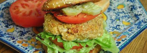 овощные бургеры с чечевицей, грибами и курагой. Шаг 14