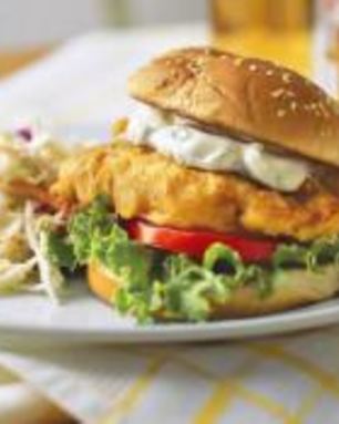 Простые рыбные бургеры