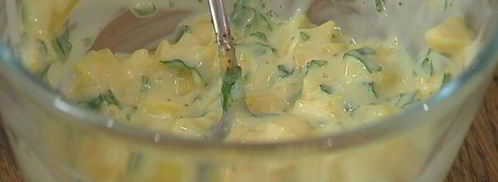 рыбный гамбургер с манго-майонезом. Шаг 10