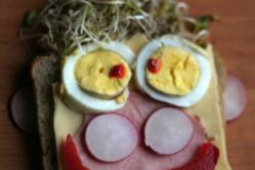 Рецепт бутерброда-человечка