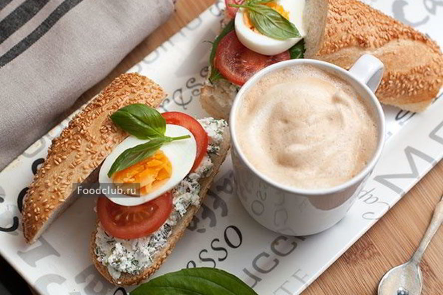 Рецепт бутерброда с творожным сыром