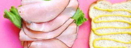 бутерброд с ветчиной и помидорами. Шаг 3