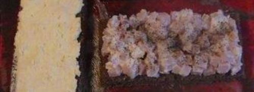 бутербродный тортик с окороком и яйцом. Шаг 7