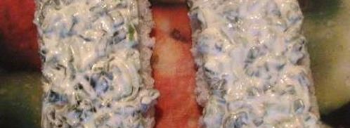 бутербродный тортик с окороком и яйцом. Шаг 8