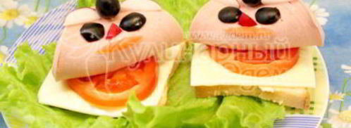 бутерброды кораблики. Шаг 5