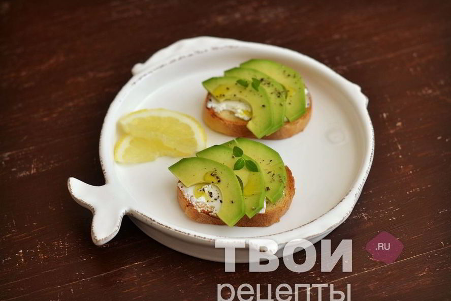 Рецепт бутербродов с авокадо
