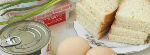 бутерброды с консервированным тунцом. Шаг 2