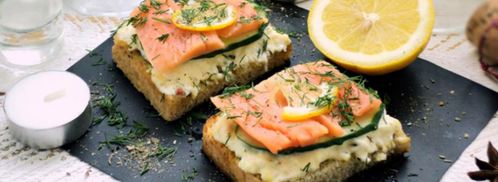 бутерброды с красной рыбой. Шаг 7