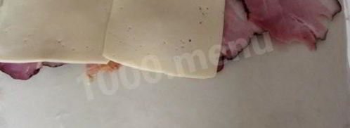 бутерброды с ветчиной. Шаг 4