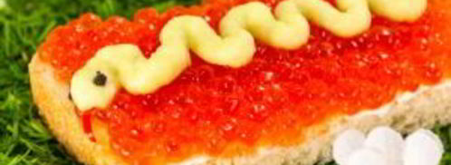 бутерброды змейка. Шаг 9