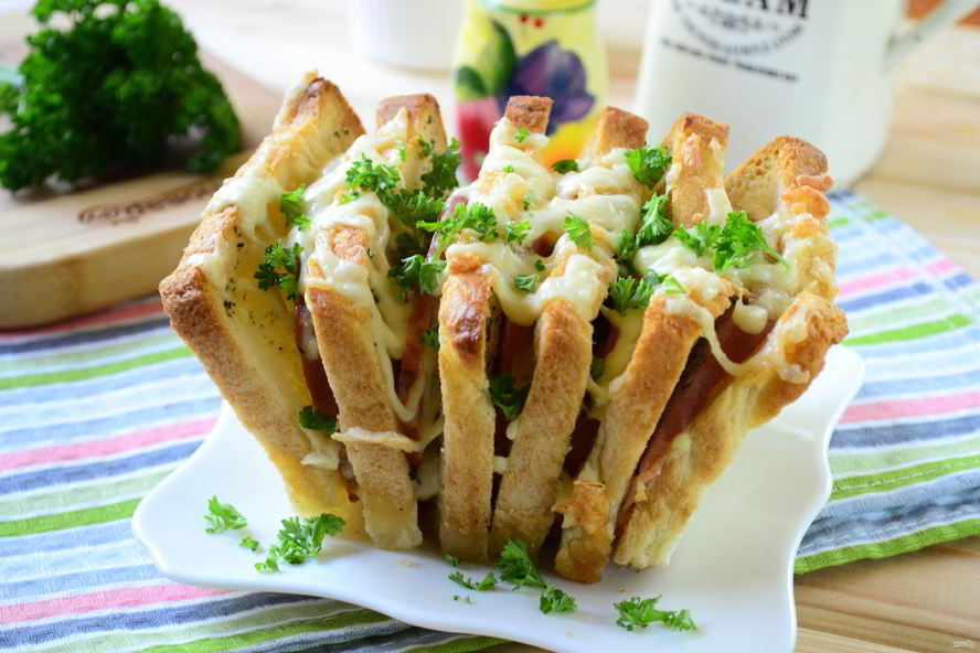 Рецепт гармошки из бутербродов