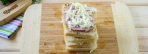 гармошка из бутербродов. Шаг 5