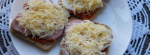 горячие бутерброды за 2 минуты в микроволновке. Шаг 3