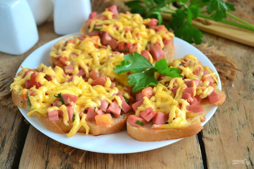 Рецепт горячих бутербродов