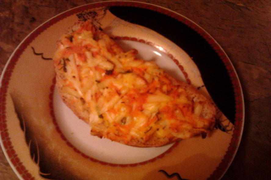 Рецепт горячего бутерброда с морковью