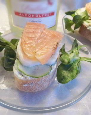 Новогодние Бутерброды с семгой