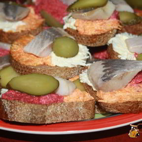 Бутерброды на новый год