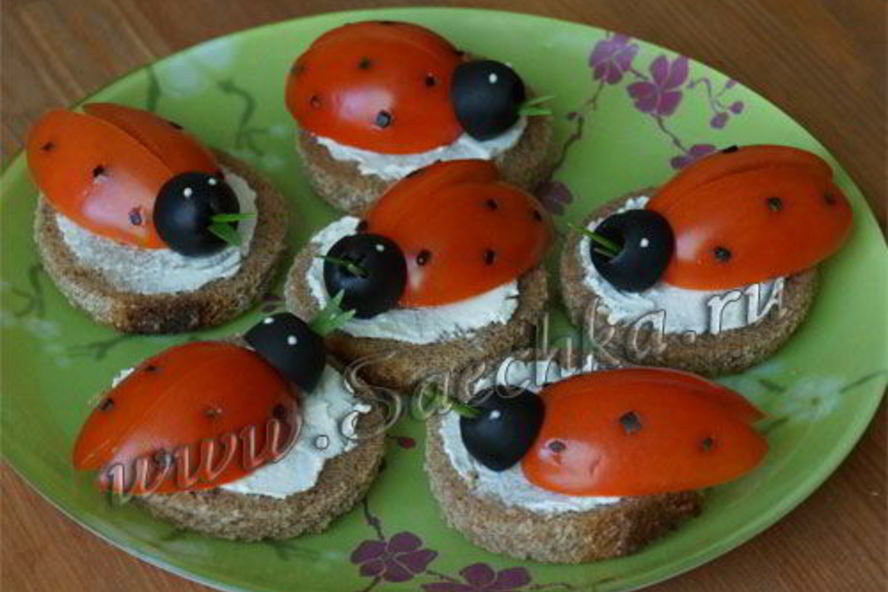 Рецепт праздничных бутербродов