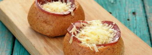 запеченные бутерброды с яйцом и ветчиной. Шаг 3