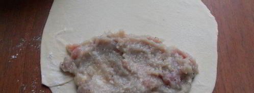 хрустящие чебуреки со смешанным фаршем. Шаг 9