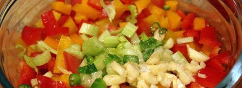 домашний хумус с овощами. Шаг 6