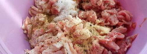 домашняя сыровяленая колбаса. Шаг 2