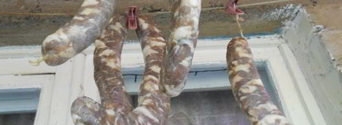 домашняя сыровяленая колбаса. Шаг 9