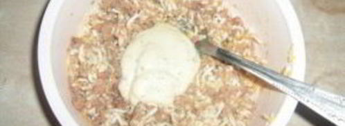 фаршированные крабовые палочки. Шаг 2