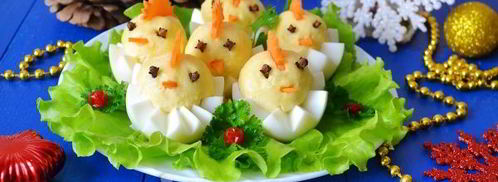 фаршированные яйца цыплята. Шаг 17