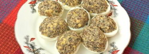 яйца фаршированные грибами. Шаг 6