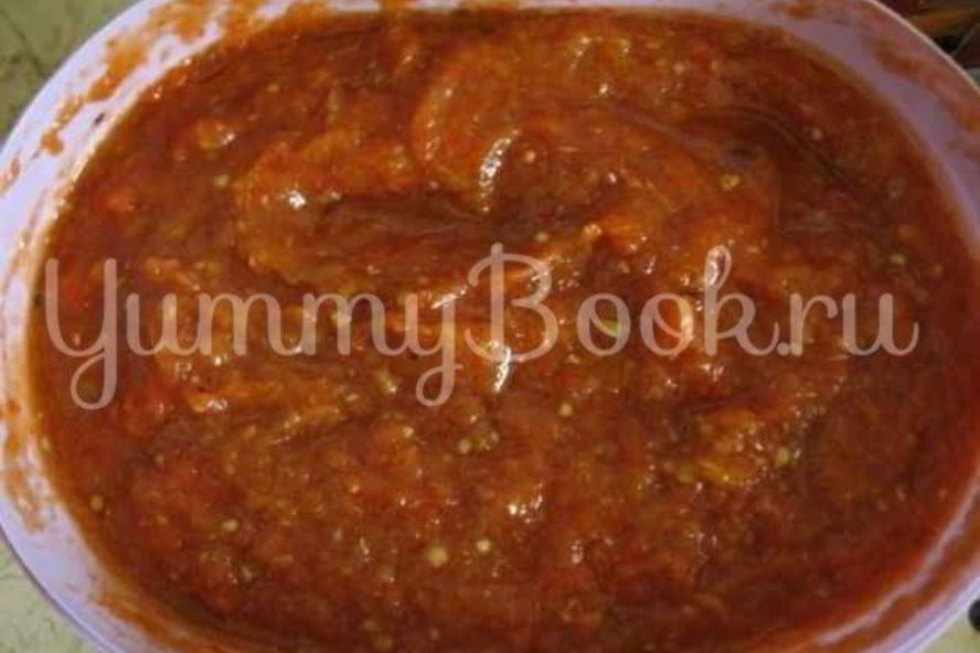 Рецепт икры баклажанной с красным перцем