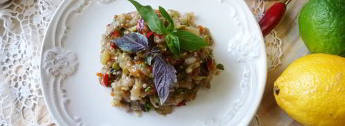 икра из запеченных овощей с оливками и каперсами. Шаг 5