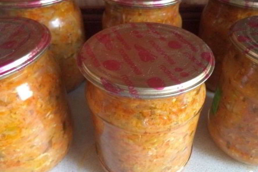 Рецепт икры кабачковой с овощами