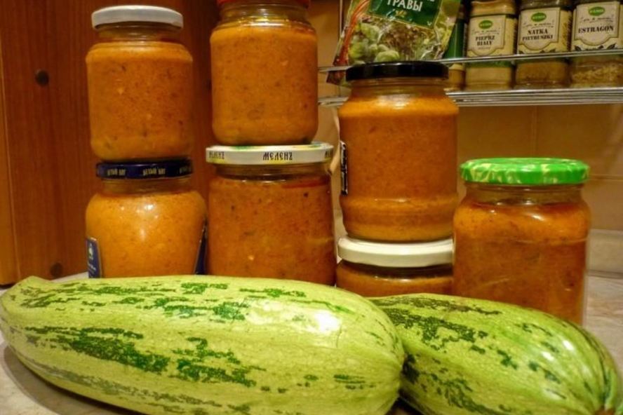 Рецепт кабачковой икры с болгарским перцем и томатной пастой
